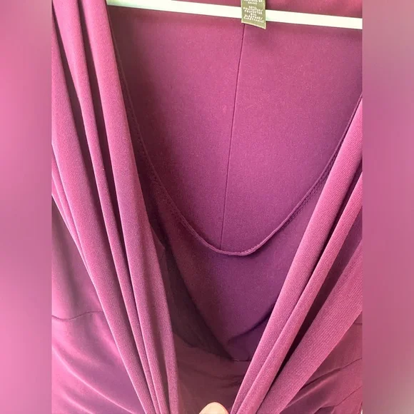 Lauren Ralph Lauren Elegant Purple Draped Dress - Picture 6 of 7
